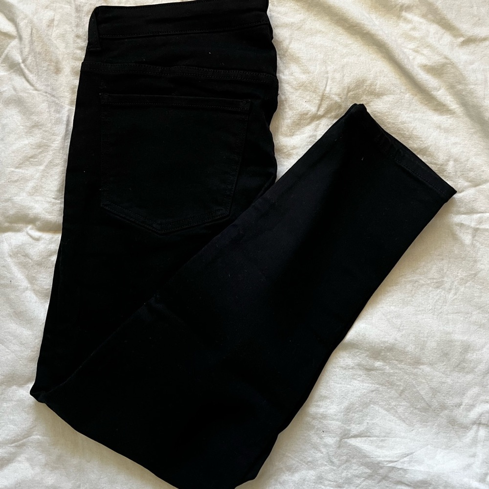 Universal Standard Seine Black Mid Rise Skinny Jeans 27 Inch